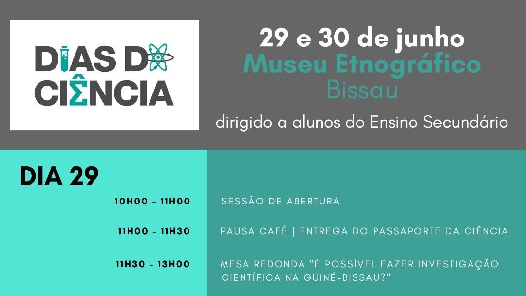 29 e 30 de junho – Dias da Ciência em Bissau