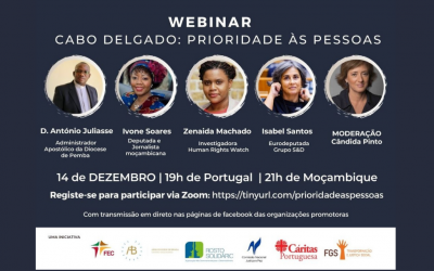 No dia 14 de dezembro participe no Webinar Cabo Delgado: Prioridade às Pessoas