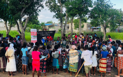 Demonstrações de Teatro no Bairro da Manga Mascarenhas, na Beira