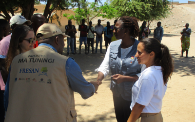 Vice Governadora da Província do Namibe e Programa FRESAN Visitam Projeto MA TUNINGI