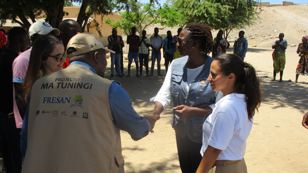 Vice Governadora da Província do Namibe e Programa FRESAN Visitam Projeto MA TUNINGI