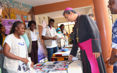 Arcebispo da Arquidiocese de Maputo conhece os projetos Yamukela e Balcão Jovem