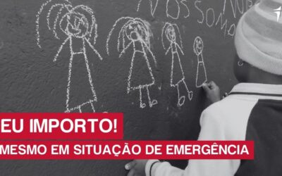“Eu Importo! Mesmo em Situação de Emergência” – Campanha apela aos cuidados com a criança em contexto de emergência